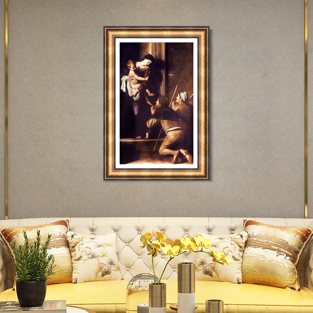 INVIN ART Framed Canvas Art Giclee Print Series#040 by Michelangelo Merisi da Caravaggio Wall Art