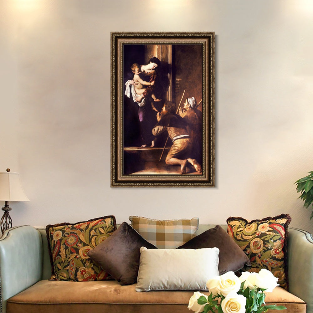 INVIN ART Framed Canvas Art Giclee Print Series#040 by Michelangelo Merisi da Caravaggio Wall Art