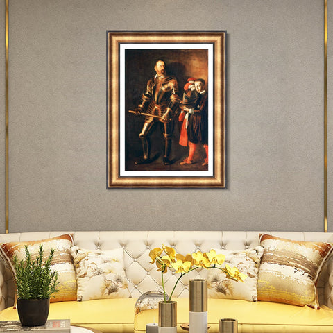 INVIN ART Framed Canvas Art Giclee Print Series#045 by Michelangelo Merisi da Caravaggio Wall Art Living Room Home Office Decorations