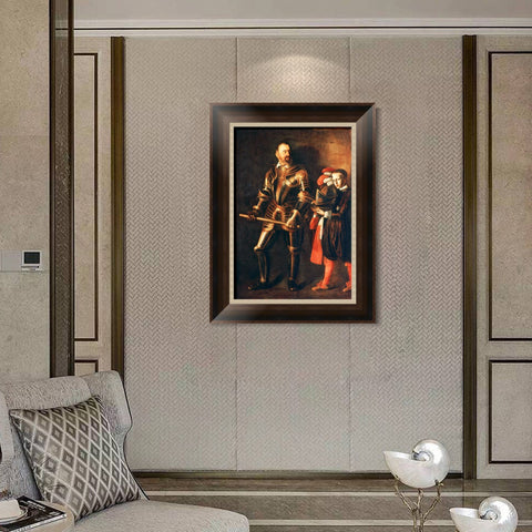 INVIN ART Framed Canvas Art Giclee Print Series#045 by Michelangelo Merisi da Caravaggio Wall Art Living Room Home Office Decorations