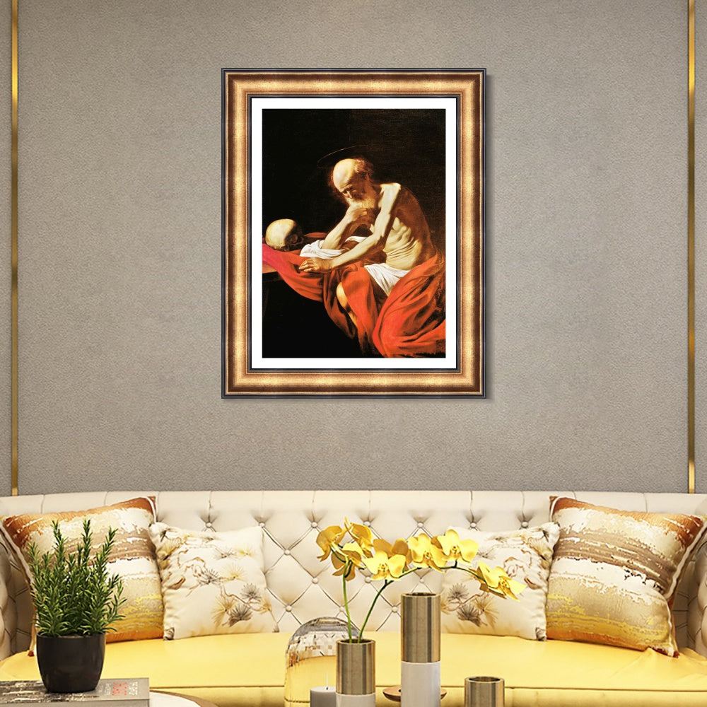 INVIN ART Framed Canvas Art Giclee Print Series#048 by a Lizard by Michelangelo Merisi da Caravaggio Wall Art