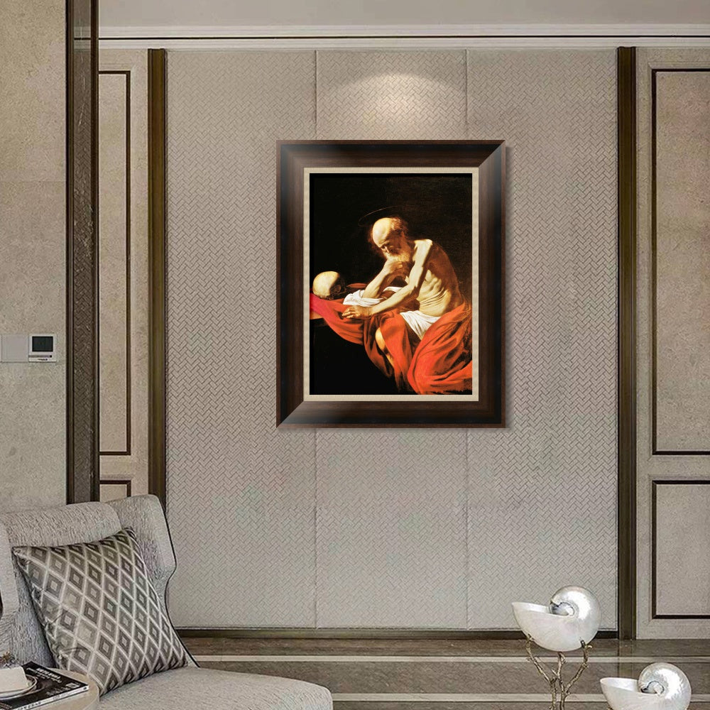 INVIN ART Framed Canvas Art Giclee Print Series#048 by a Lizard by Michelangelo Merisi da Caravaggio Wall Art