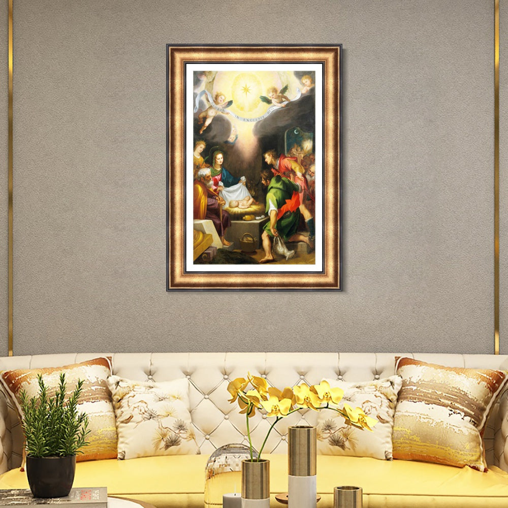 INVIN ART Framed Canvas Art Giclee Print Series#050 by Michelangelo Merisi da Caravaggio Wall Art