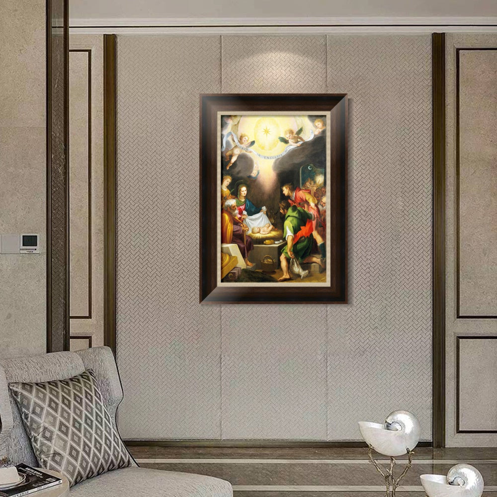 INVIN ART Framed Canvas Art Giclee Print Series#050 by Michelangelo Merisi da Caravaggio Wall Art