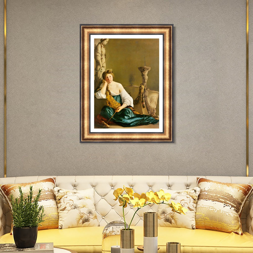 INVIN ART Framed Canvas Art Giclee Print Series#054 by a Lizard by Michelangelo Merisi da Caravaggio Wall Art