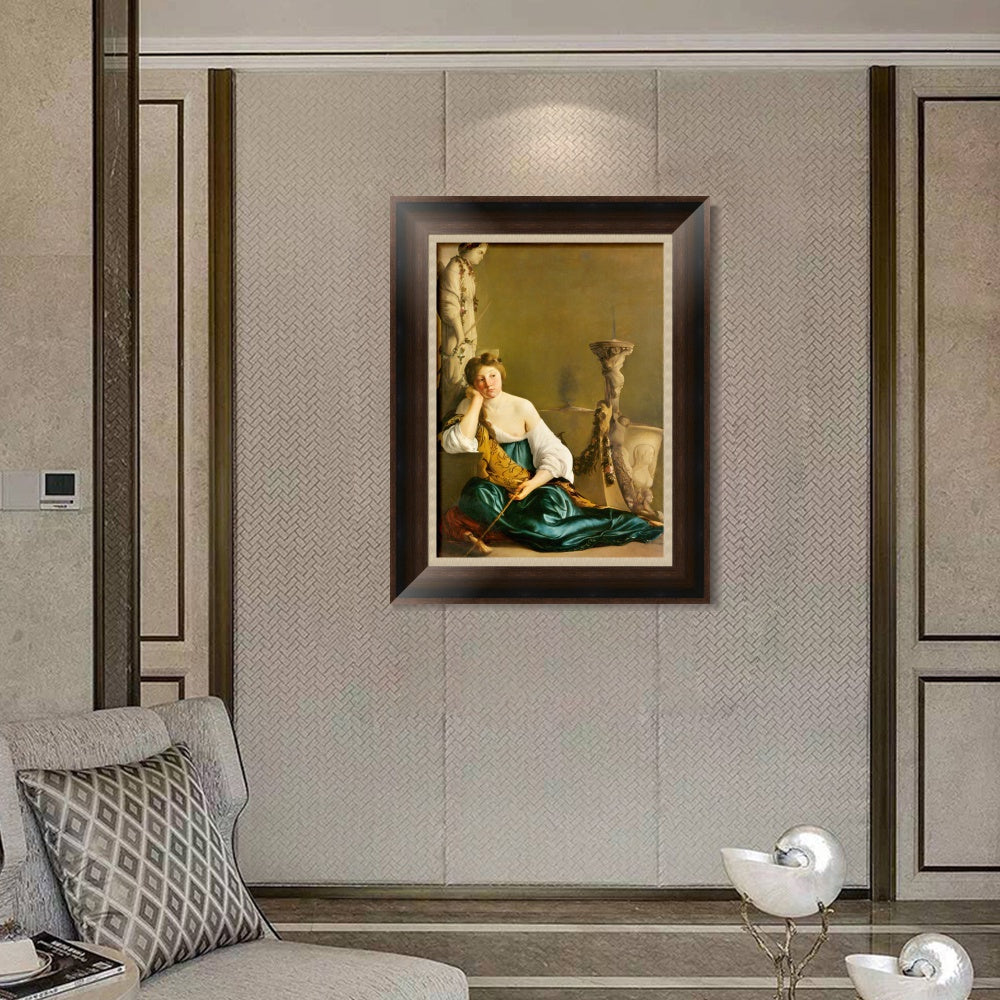 INVIN ART Framed Canvas Art Giclee Print Series#054 by a Lizard by Michelangelo Merisi da Caravaggio Wall Art