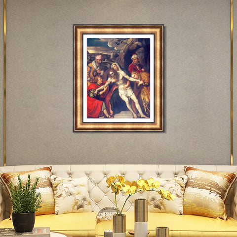 INVIN ART Framed Canvas Art Giclee Print Series#056 by a Lizard by Michelangelo Merisi da Caravaggio Wall Art Living Room Home Office Decorations