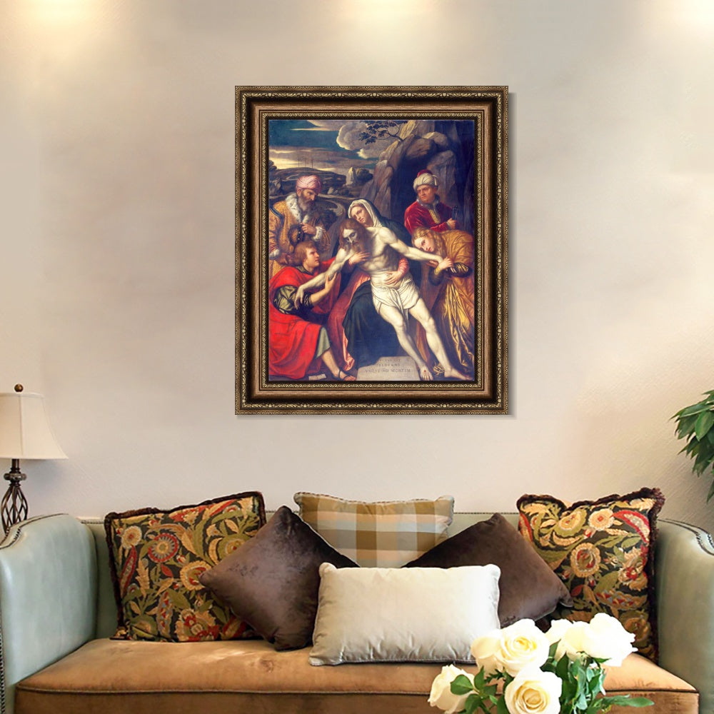 INVIN ART Framed Canvas Art Giclee Print Series#056 by a Lizard by Michelangelo Merisi da Caravaggio Wall Art