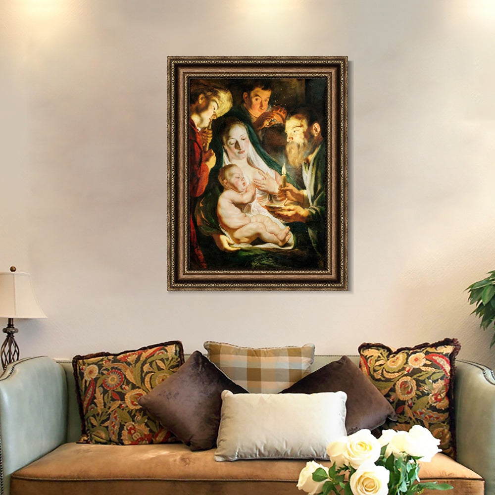 INVIN ART Framed Canvas Art Giclee Print Series#057 by a Lizard by Michelangelo Merisi da Caravaggio Wall Art