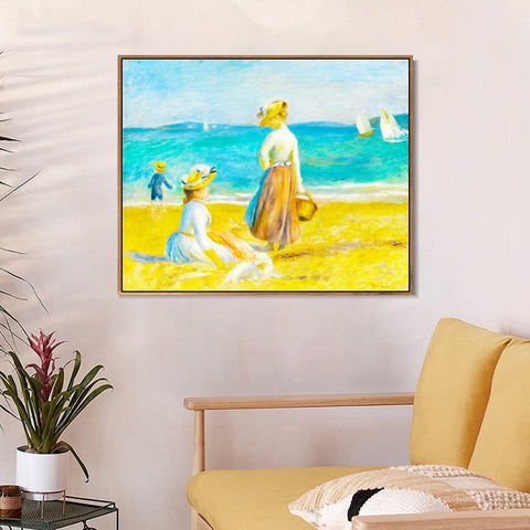 INVIN ART Framed Canvas Series#051 by Pierre Auguste Renoir Wall Art Living Room Home Office Decorations