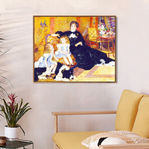 INVIN ART Framed Canvas Madame Georges Charpentier by Pierre Auguste Renoir Wall Art Living Room Home Office Decorations