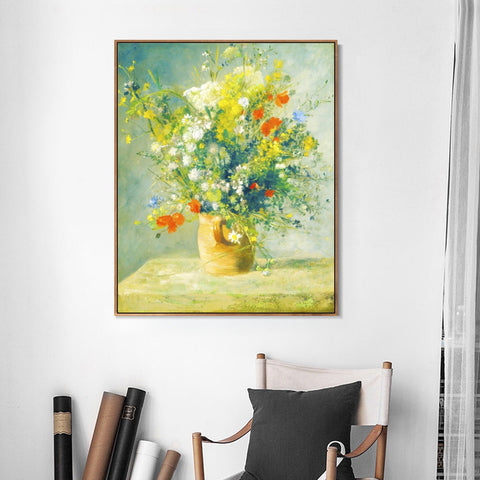 INVIN ART Framed Canvas Series#066 by Pierre Auguste Renoir Wall Art Living Room Home Office Decorations