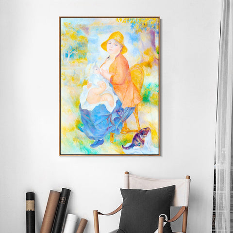 INVIN ART Framed Canvas Series#072 by Pierre Auguste Renoir Wall Art Living Room Home Office Decorations