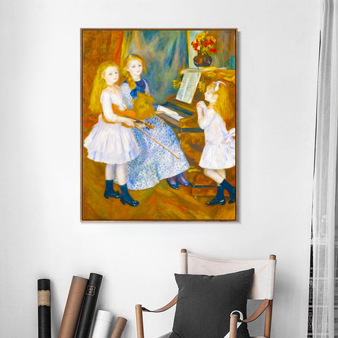 INVIN ART Framed Canvas Series#076 by Pierre Auguste Renoir Wall Art Living Room Home Office Decorations