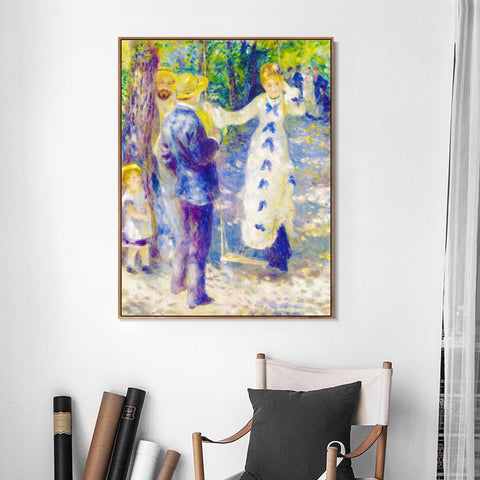INVIN ART Framed Canvas Series#078 by Pierre Auguste Renoir Wall Art Living Room Home Office Decorations
