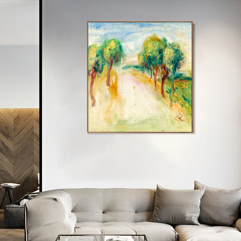 INVIN ART Framed Canvas LA MAISON DE L'ARTISTE by Pierre Auguste Renoir Wall Art Living Room Home Office Decorations