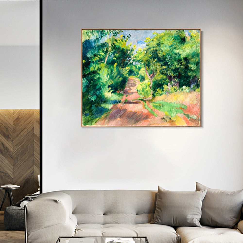 INVIN ART Framed Canvas LES ENVIRONS DE VARENGEVILLE by Pierre Auguste Renoir Wall Art Living Room Home Office Decorations
