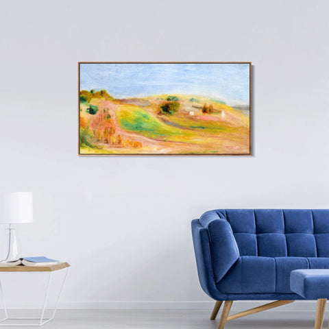 INVIN ART Framed Canvas PAYSAGE 9 by Pierre Auguste Renoir Wall Art Living Room Home Office Decorations