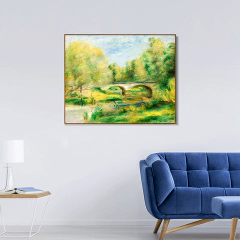 INVIN ART Framed Canvas PAYSAGE 12 by Pierre Auguste Renoir Wall Art Living Room Home Office Decorations