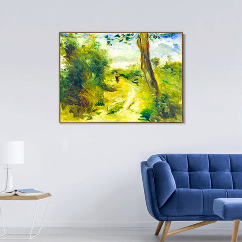 INVIN ART Framed Canvas Landscape between Storms by Pierre Auguste Renoir Wall Art Living Room Home Office Decorations