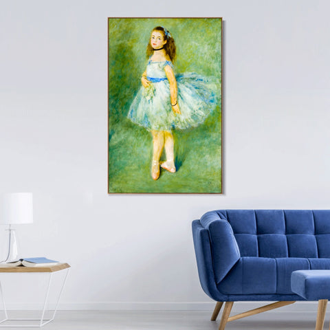 INVIN ART Framed Canvas The Dancer by Pierre Auguste Renoir Wall Art Living Room Home Office Decorations
