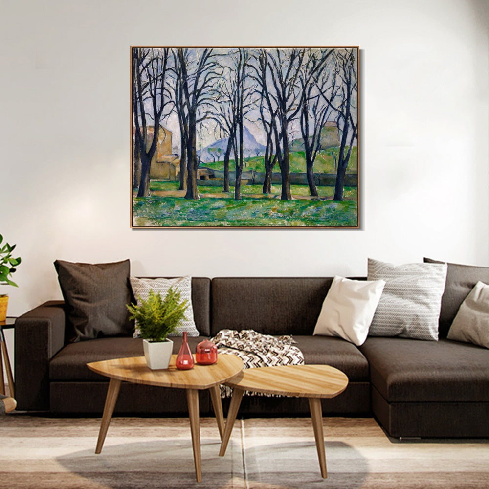 INVIN ART Framed Canvas Giclee Print Art Apples and Oranges by Paul Cezanne Wall Art
