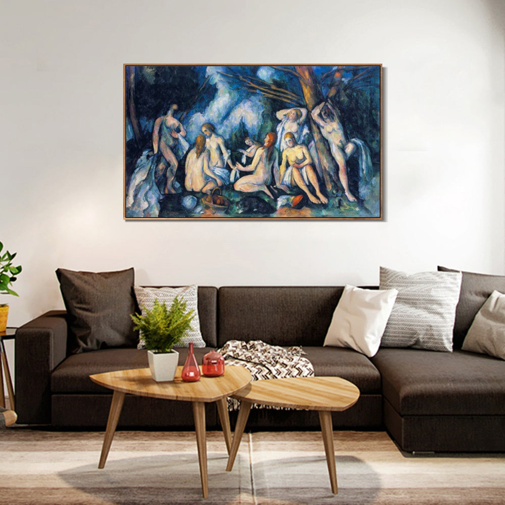 INVIN ART Framed Canvas Giclee Print Art Series#002 by Paul Cezanne Wall Art