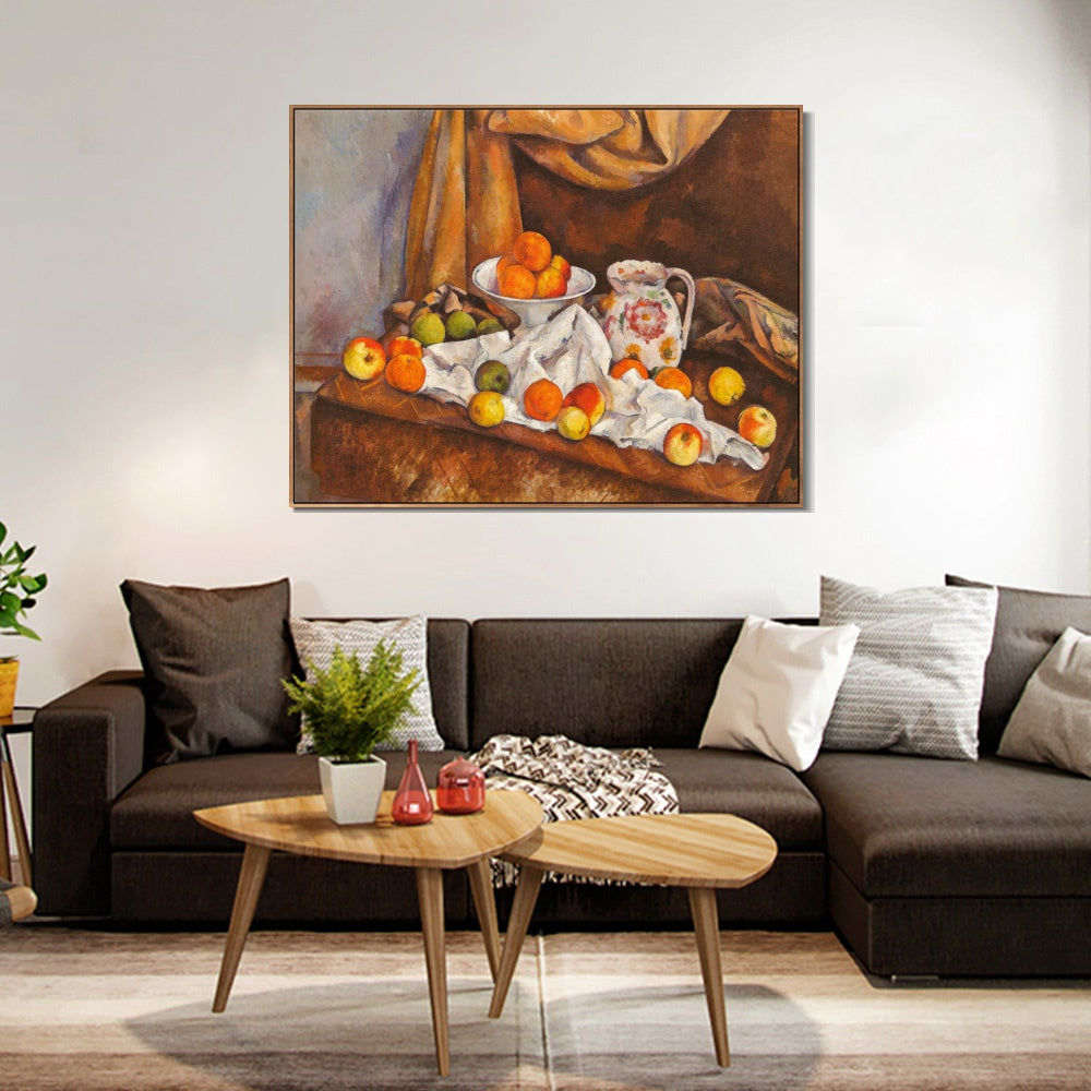 INVIN ART Framed Canvas Giclee Print Art Series#009 by Paul Cezanne Wall Art