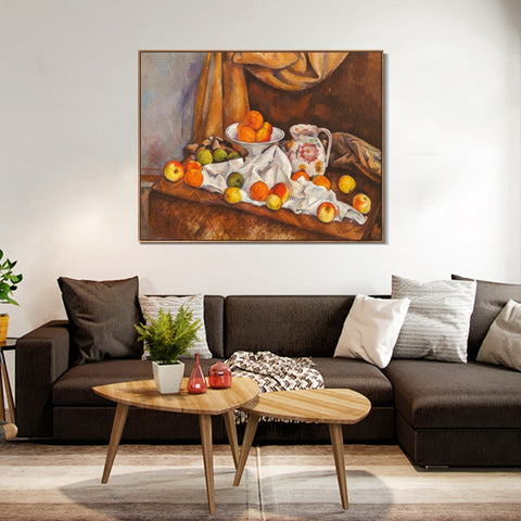 INVIN ART Framed Canvas Giclee Print Art Series#009 by Paul Cezanne Wall Art Living Room Home Office Decorations