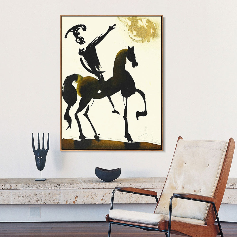 INVIN ART Framed Canvas Series#024 by Salvador Dal Wall Art Living Room Home Office Decorations