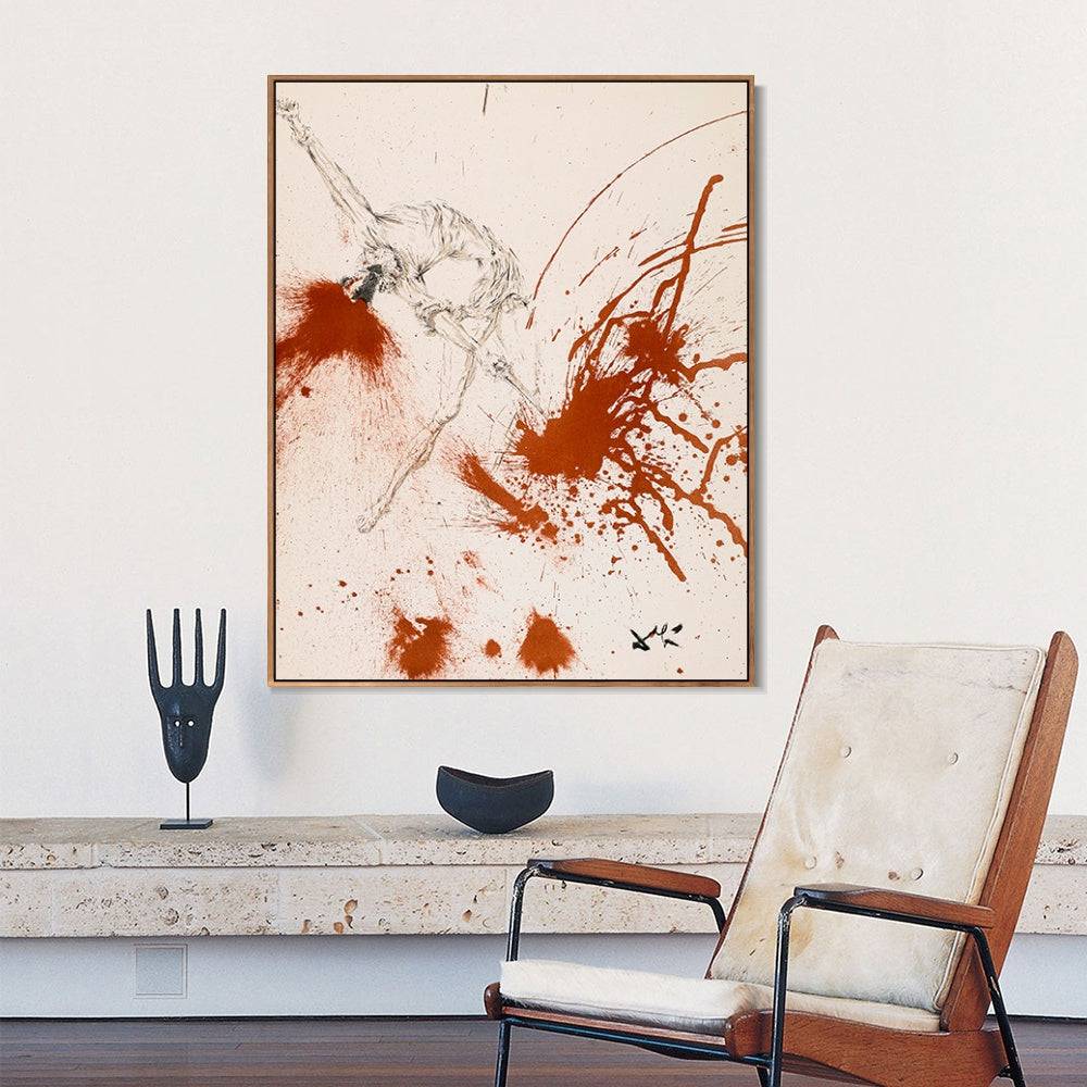 INVIN ART Framed Canvas Series#034 by Salvador Dal Wall Art Living Room Home Office Decorations