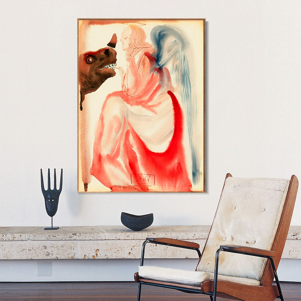 INVIN ART Framed Canvas Series#050 by Salvador Dal Wall Art Living Room Home Office Decorations
