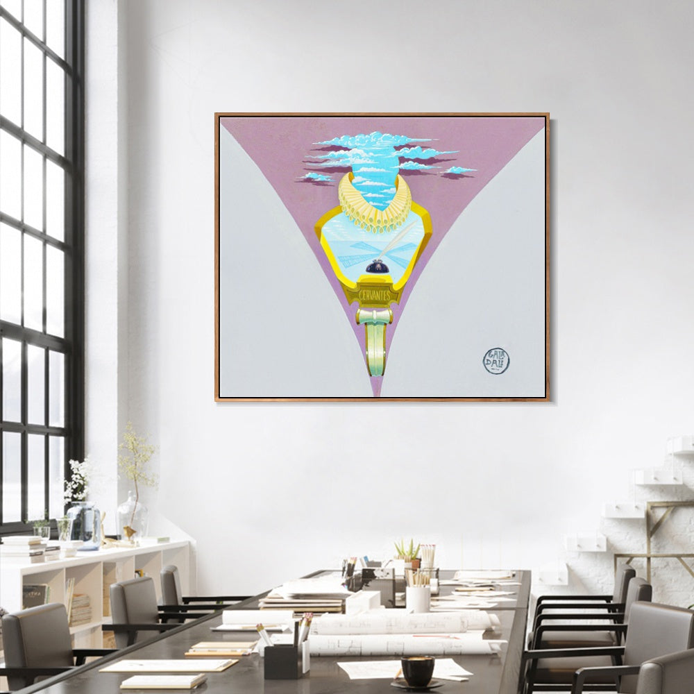 INVIN ART Framed Canvas Series#091 by Salvador Dal Wall Art Living Room Home Office Decorations