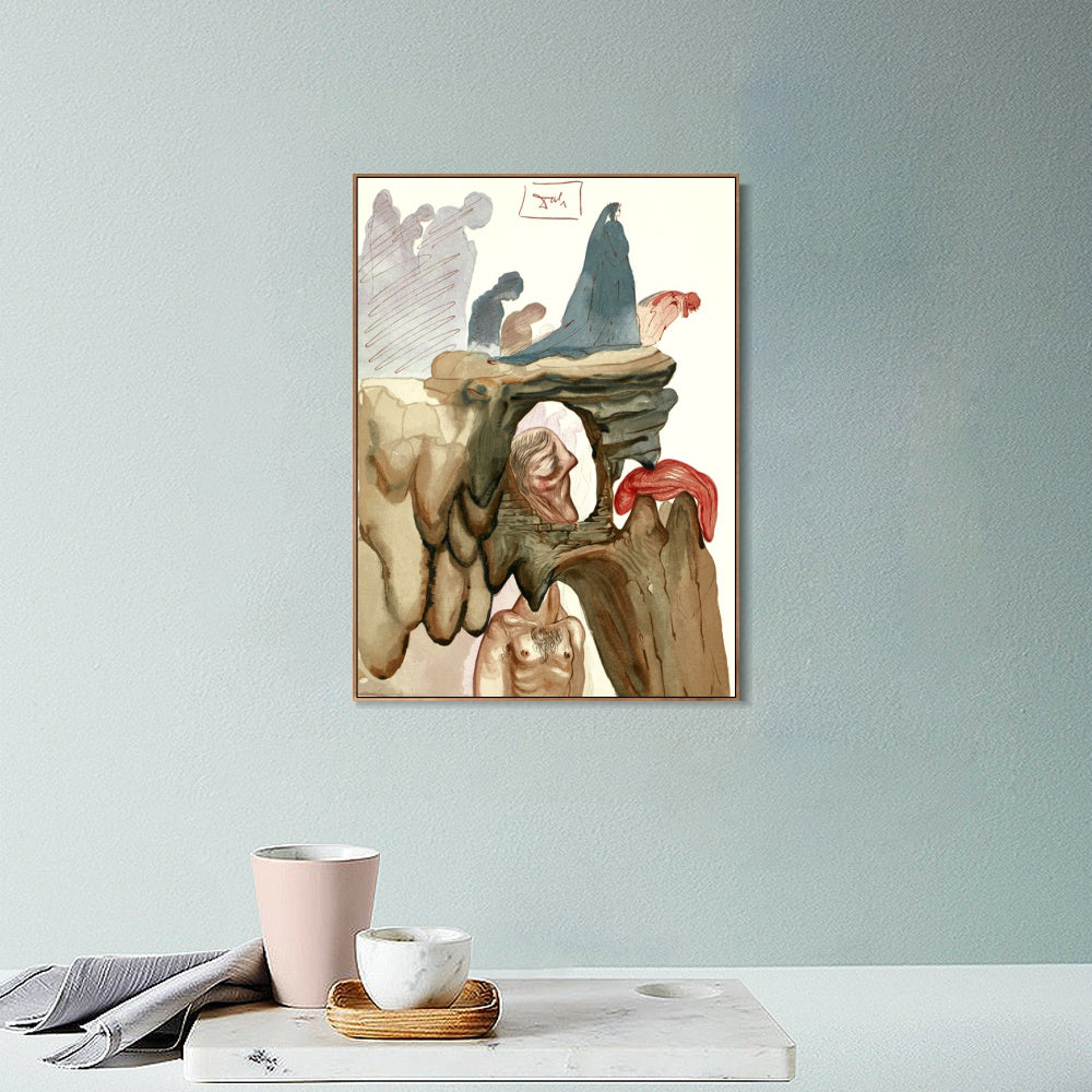 INVIN ART Framed Canvas Series#113 by Salvador Dal Wall Art Living Room Home Office Decorations
