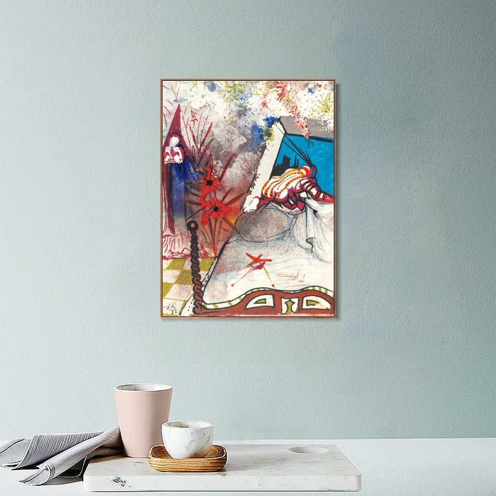 INVIN ART Framed Canvas Series#117 by Salvador Dal Wall Art Living Room Home Office Decorations
