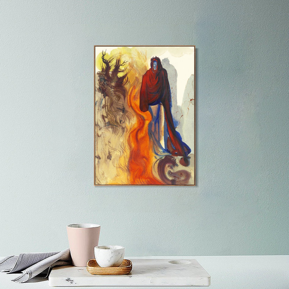INVIN ART Framed Canvas Series#118 by Salvador Dal Wall Art Living Room Home Office Decorations