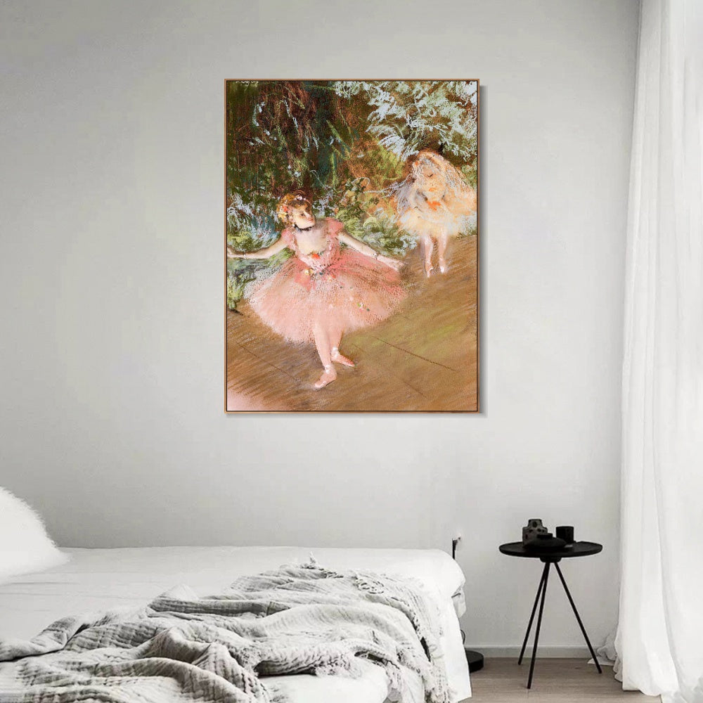 INVIN ART Framed Canvas Giclee Print Art Series#021 by Edgar Degas Wall Art