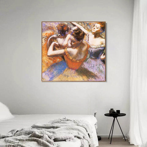 INVIN ART Framed Canvas Giclee Print Danseuses by Edgar Degas Wall Art Living Room Home Office Decorations