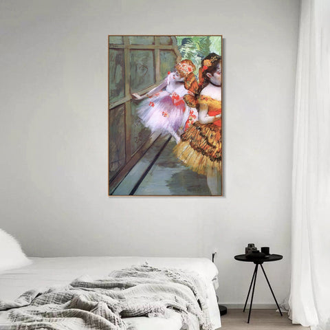 INVIN ART Framed Canvas Giclee Print Art Ballet Dancers in Butterfly Costumes by Edgar Degas Wall Art Living Room Home Office Decorations