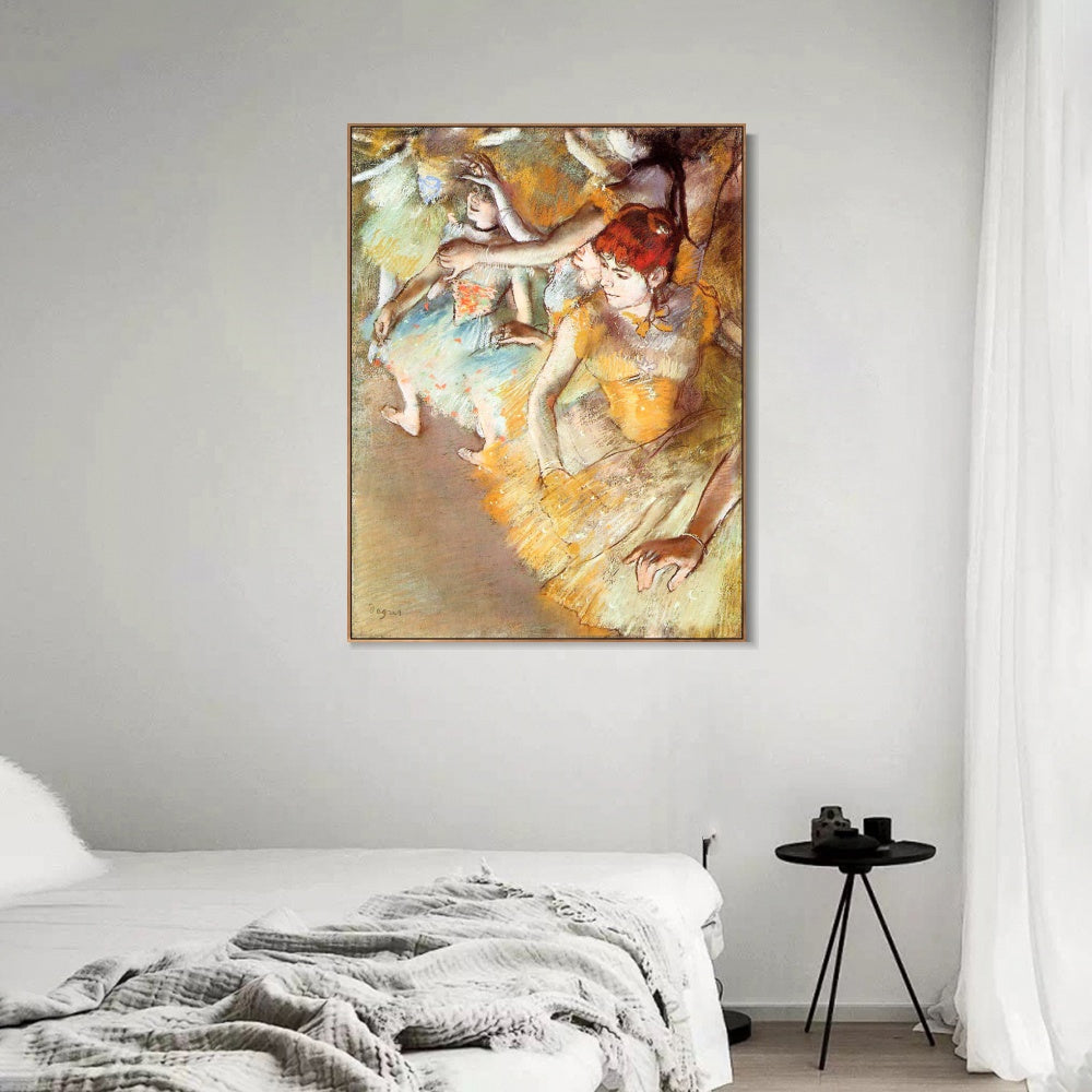 INVIN ART Framed Canvas Giclee Print Art Ballet Dancers on the Stage by Edgar Degas Wall Art
