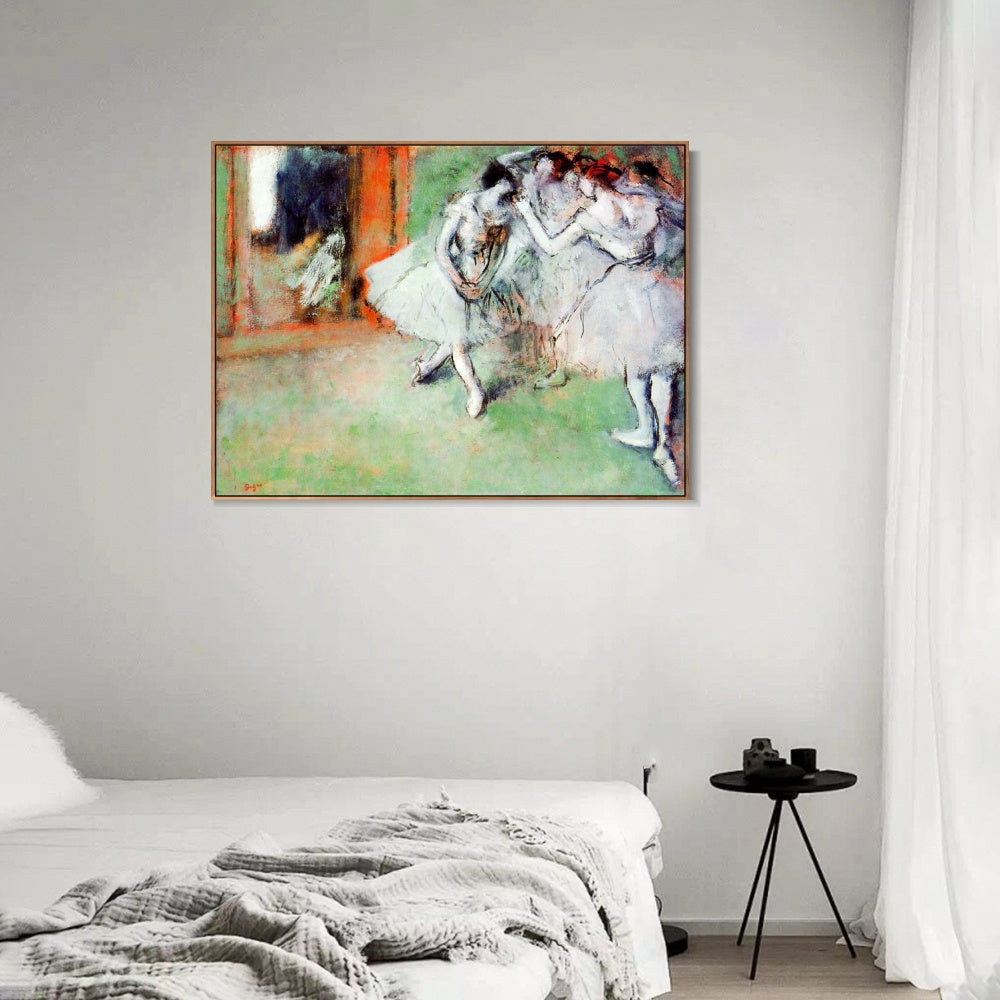 INVIN ART Framed Canvas Giclee Print Art Group of Dancers,circa 1900-1905 by Edgar Degas Wall Art