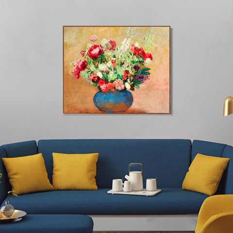 INVIN ART Framed Canvas Series#035 by Odilon Redon Wall Art Living Room Home Office Decorations