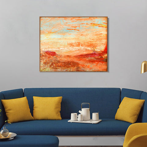 INVIN ART Framed Canvas Series#037 by Odilon Redon Wall Art Living Room Home Office Decorations