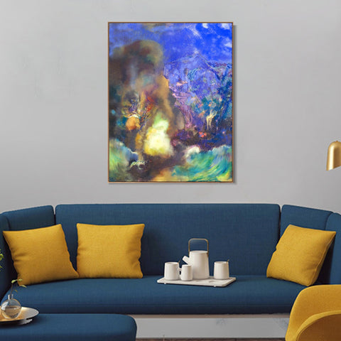 INVIN ART Framed Canvas Series#040 by Odilon Redon Wall Art Living Room Home Office Decorations