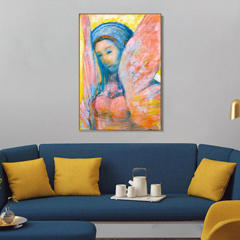 INVIN ART Framed Canvas Series#041 by Odilon Redon Wall Art Living Room Home Office Decorations