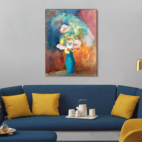 INVIN ART Framed Canvas Series#053 by Odilon Redon Wall Art Living Room Home Office Decorations