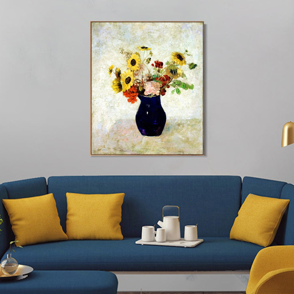 INVIN ART Framed Canvas Series#056 by Odilon Redon Wall Art Living Room Home Office Decorations