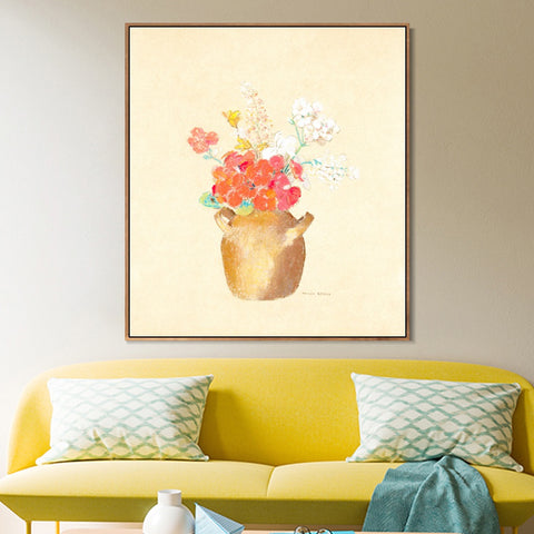 INVIN ART Framed Canvas Series#058 by Odilon Redon Wall Art Living Room Home Office Decorations