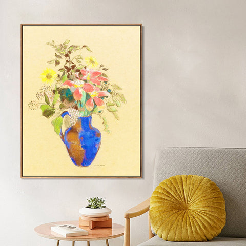 INVIN ART Framed Canvas Series#061 by Odilon Redon Wall Art Living Room Home Office Decorations