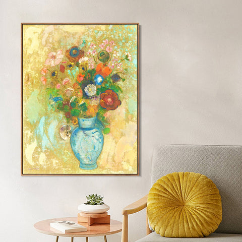 INVIN ART Framed Canvas Series#067 by Odilon Redon Wall Art Living Room Home Office Decorations